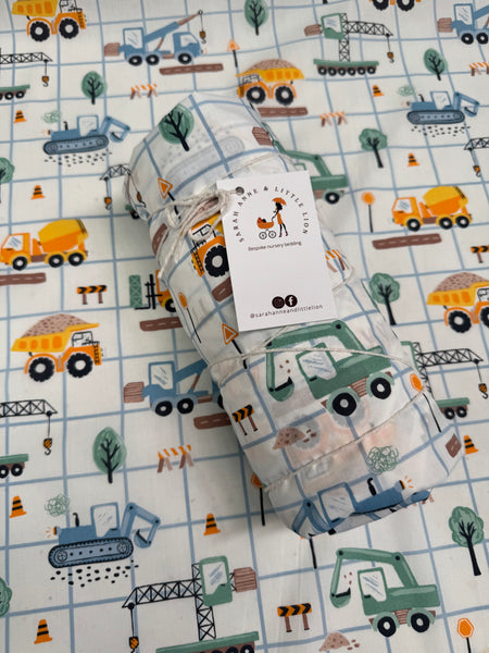 Twin Pack Fitted sheets and waterproof mattress protector to fit Stokke Sleepi V2 Cot Crib