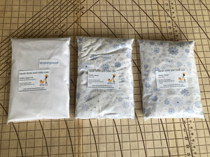Twin Pack Fitted sheets and waterproof mattress protector to fit portacot