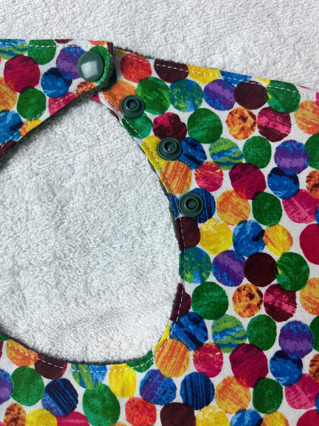 Super bibs with adjustable neck opening - Hungry Caterpillar