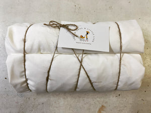 Twin Pack Stokke V2 or V3 Mini/Cot/Junior white waterproof fitted sheet