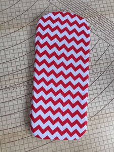 Bugaboo donkey fitted sheet for carrycot bassinet Red chevron