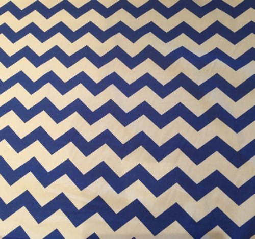 Bugaboo Buffalo fitted sheet for carrycot bassinet Royal Blue chevron