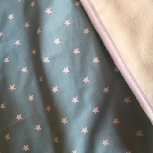 Bugaboo Cameleon carrycot bassinet fitted sheets x2 & Blanket Stars Light Blue