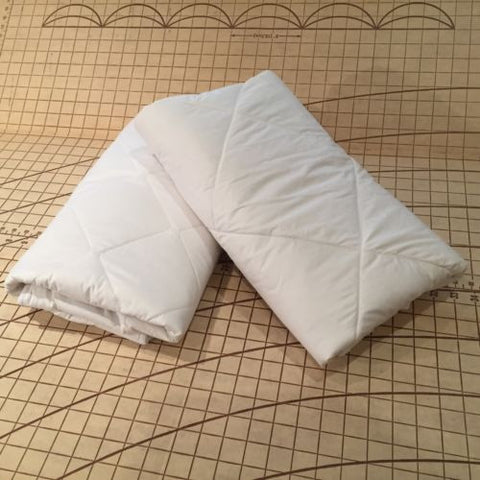 Twin Pack Stokke Sleepi V2 Crib Cot Waterproof  50% Wool Quilted Mattress Protector