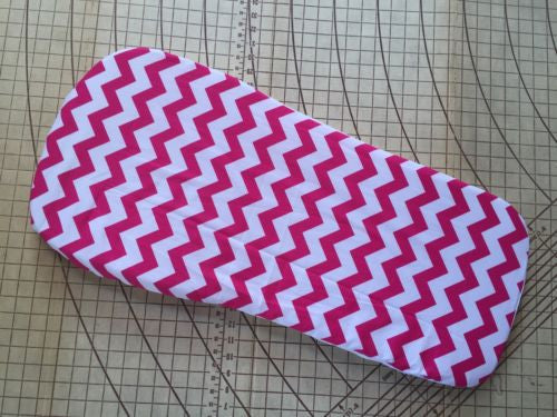 Bugaboo Donkey fitted sheet for carrycot bassinet Pink Chevron