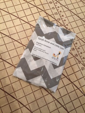 Bugaboo Cameleon fitted sheet for carrycot bassinet Grey chevron