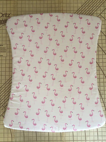 Twin pack - to fit Stokke New Care Change Mat Pad Cover Pink Flamingos waterproof
