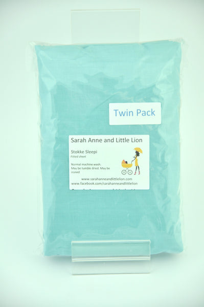 Twin pack - Fitted Sheet to fit the Stokke Sleepi Cot