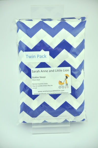 Twin pack - Fitted Sheet to fit the Stokke Sleepi Cot