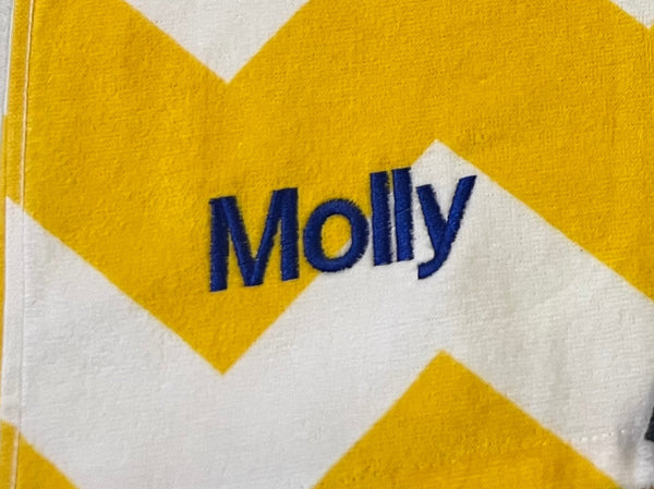 Personalised beach towels