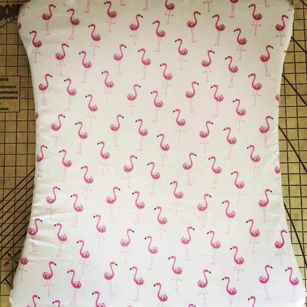 Custom order for Mark - Twin pack - to fit Stokke Old Care Change Mat Pad Cover Grey Giraffes/Flamingos waterproof