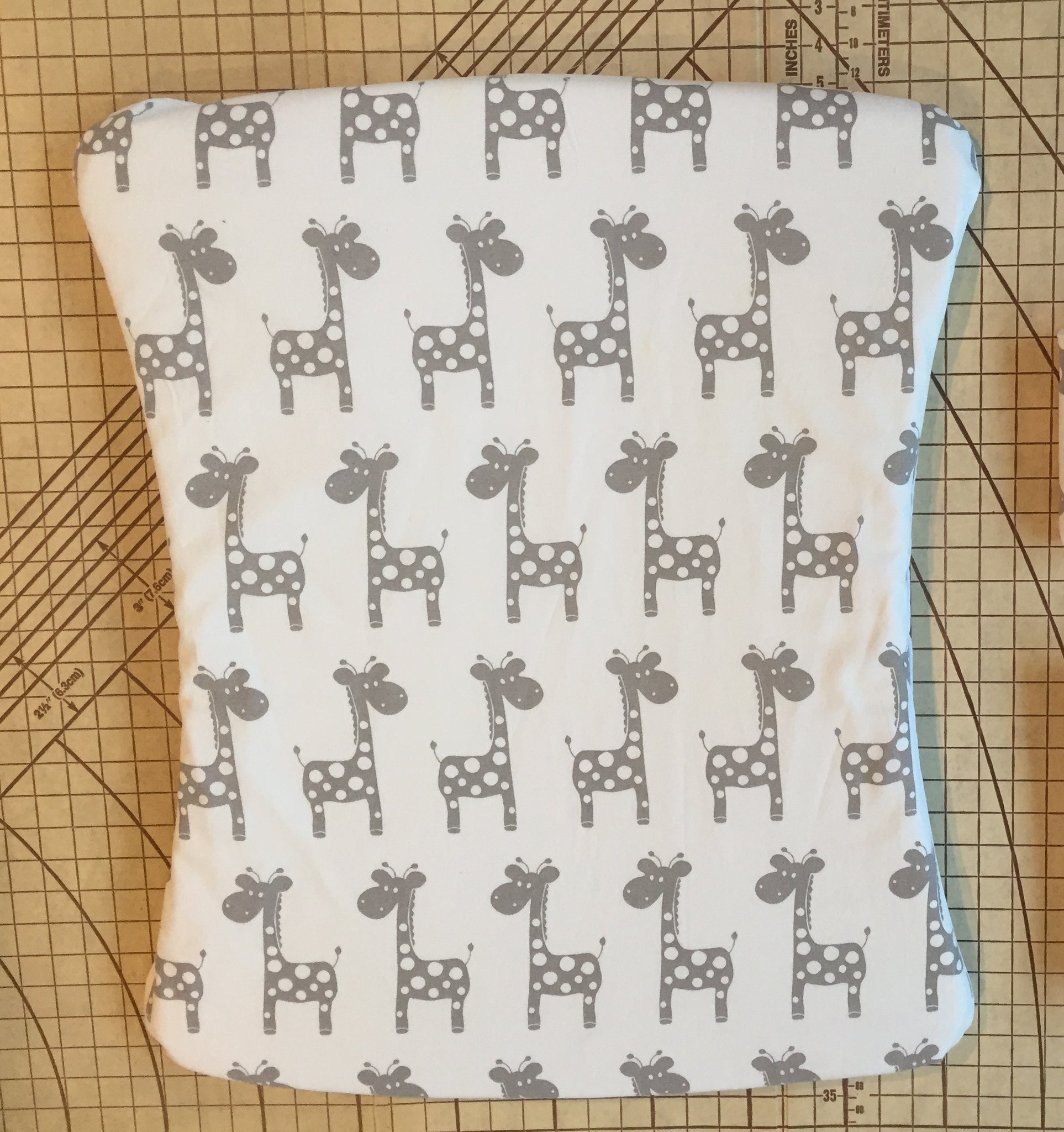 Twin pack - to fit Stokke New Care Change Mat Pad Cover Grey Giraffes waterproof