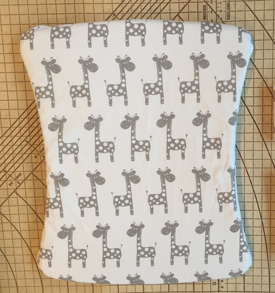 Custom order for Mark - Twin pack - to fit Stokke Old Care Change Mat Pad Cover Grey Giraffes/Flamingos waterproof