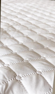 Rectangular cot waterproof quilted mattress protector