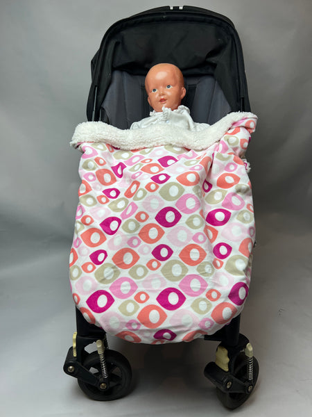 Pram Foot Muff Sherpa Fleece - Will Fit Most Prams, Designed For Baby Jogger CS