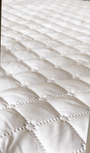 To fit Leander Classic Oval Cot waterproof quilted mattress protector